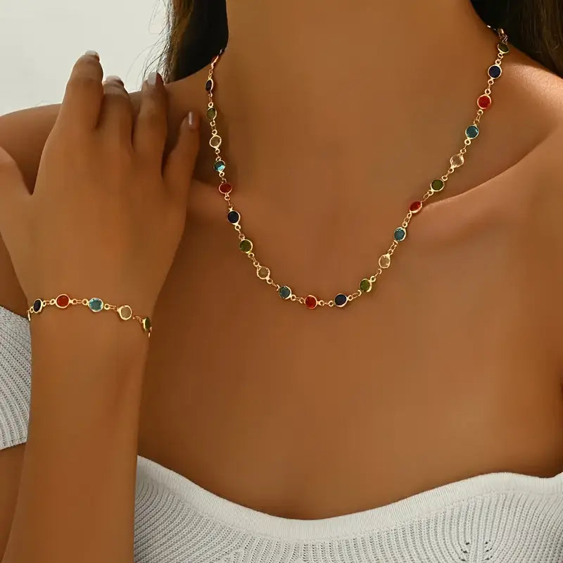 Set Colier + Brăţară "Luxury"