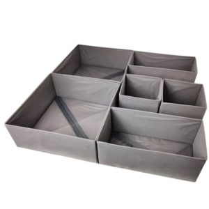 Organizator Sertar pentru Haine din Tesatura, Pliabil, 3 Marimi, 6 Piese