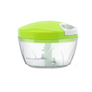 Tocator manual pentru legume, 3 cutite, actionare cu snur